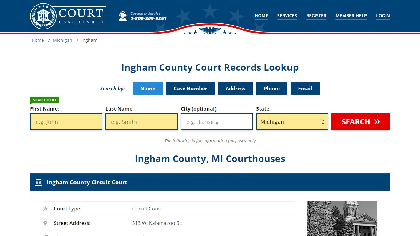 Ingham County Court Records | MI Case Lookup